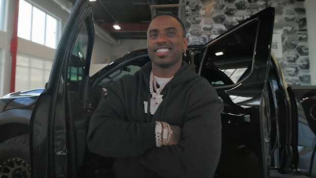 Deion Sanders Jr. at Truck King with custom Ford F150 Raptor